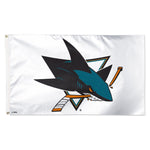 San Jose Sharks white Flag - Deluxe 3' X 5'