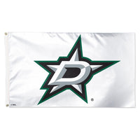 Dallas Stars white Flag - Deluxe 3' X 5'