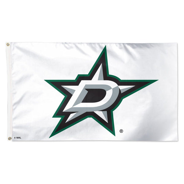 Dallas Stars white Flag - Deluxe 3' X 5'