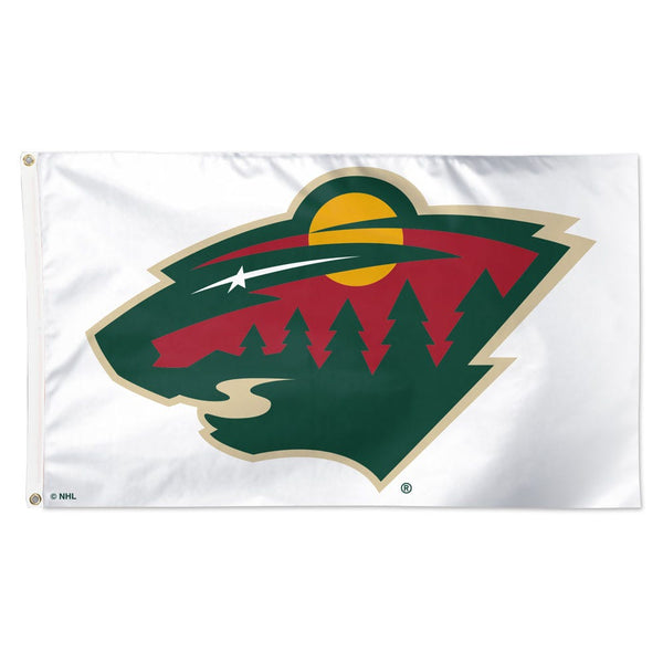 Minnesota Wild white Flag - Deluxe 3' X 5'