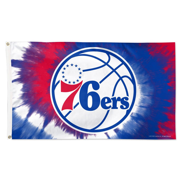 Philadelphia 76ers TDYE Flag - Deluxe 3' X 5'