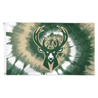 Milwaukee Bucks TDYE Flag - Deluxe 3' X 5'