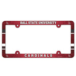 Ball State Cardinals Lic Plate Frame Full Color