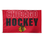 Chicago Blackhawks location Flag - Deluxe 3' X 5'