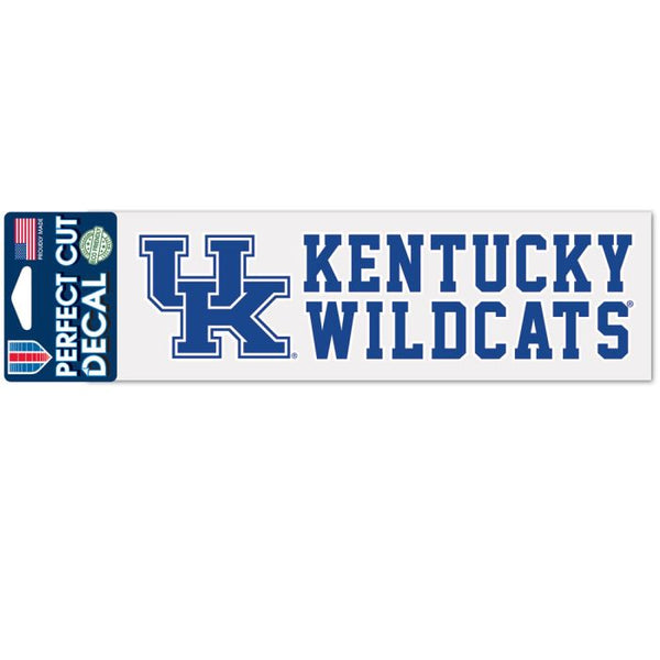 Wholesale-Kentucky Wildcats Stacked Design Perfect Cut Decals 3" x 10"