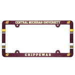 Central Michigan Chippewas Lic Plate Frame Full Color
