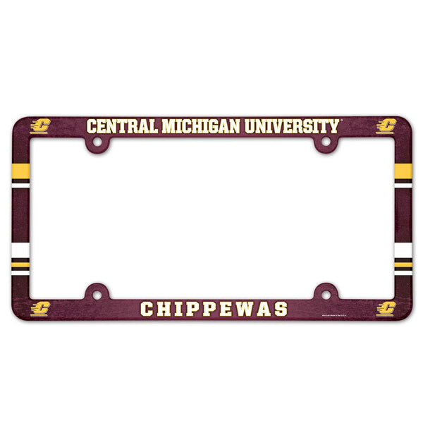 Central Michigan Chippewas Lic Plate Frame Full Color