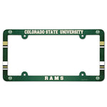 Colorado State Rams Lic Plate Frame Full Color