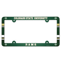 Colorado State Rams Lic Plate Frame Full Color