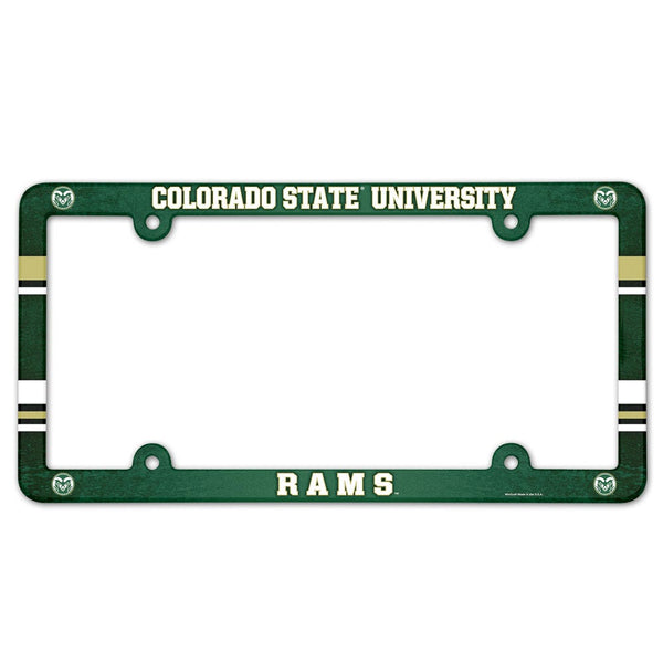 Colorado State Rams Lic Plate Frame Full Color