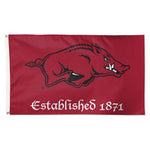 Arkansas Razorbacks ESTABLISHED Flag - Deluxe 3' X 5'