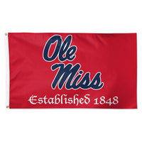 Ole Miss Rebels ESTABLISHED Flag - Deluxe 3' X 5'