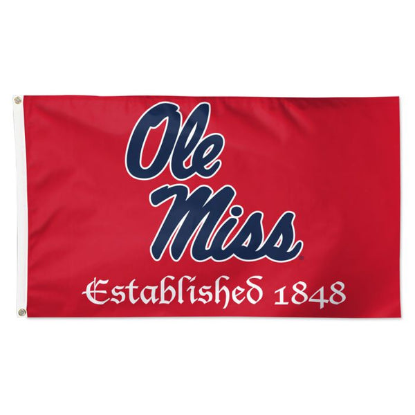 Wholesale-Ole Miss Rebels ESTABLISHED Flag - Deluxe 3' X 5'