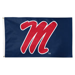 Ole Miss Rebels SECONDARY LOGO; "M" LOGO Flag - Deluxe 3' X 5'