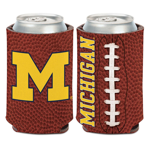 Michigan Wolverines FOOTBALL COOZIE Can Cooler 12 oz.