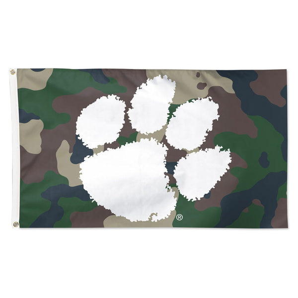 Clemson Tigers camo Flag - Deluxe 3' X 5'