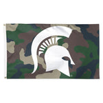 Wholesale-Michigan State Spartans camo Flag - Deluxe 3' X 5'