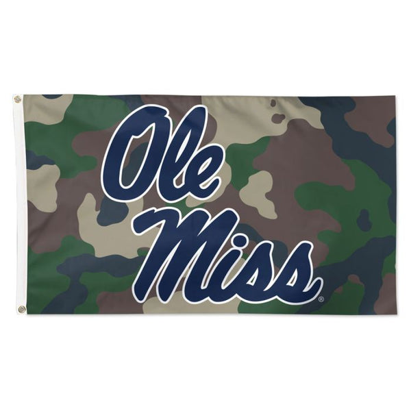 Wholesale-Ole Miss Rebels camo Flag - Deluxe 3' X 5'