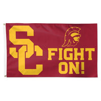 Wholesale-USC Trojans MASCOT Flag - Deluxe 3' X 5'