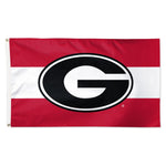 Georgia Bulldogs HORIZONTAL STRIPES Flag - Deluxe 3' X 5'