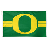 Oregon Ducks HORIZONTAL STRIPES Flag - Deluxe 3' X 5'