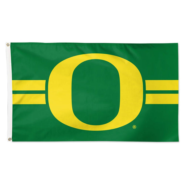 Oregon Ducks HORIZONTAL STRIPES Flag - Deluxe 3' X 5'