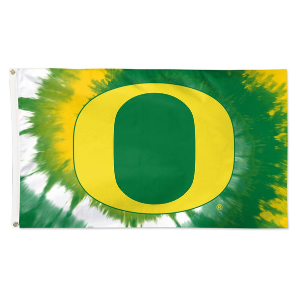 Oregon Ducks TIE DYE Flag - Deluxe 3' X 5'
