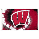 Wholesale-Wisconsin Badgers TIE DYE Flag - Deluxe 3' X 5'