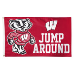 Wholesale-Wisconsin Badgers MASCOT Flag - Deluxe 3' X 5'