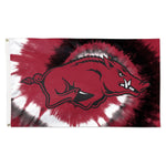 Arkansas Razorbacks tyedye Flag - Deluxe 3' X 5'
