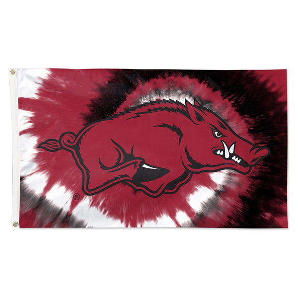 Arkansas Razorbacks tyedye Flag - Deluxe 3' X 5'