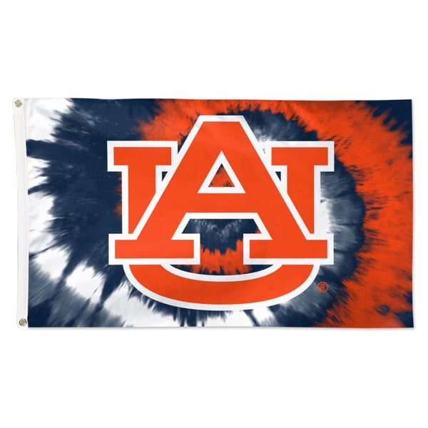 Wholesale-Auburn Tigers tyedye Flag - Deluxe 3' X 5'