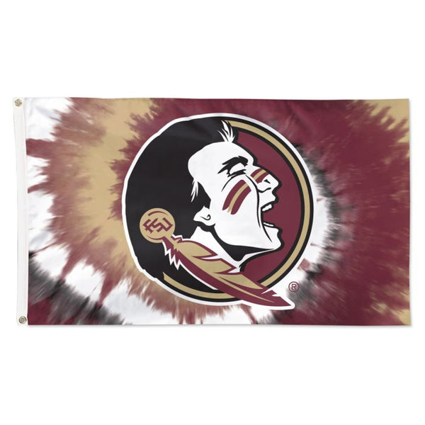 Wholesale-Florida State Seminoles tyedye Flag - Deluxe 3' X 5'