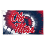 Wholesale-Ole Miss Rebels tyedye Flag - Deluxe 3' X 5'