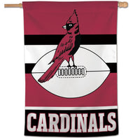 Arizona Cardinals / Classic Logo Retro Vertical Flag 28" x 40"