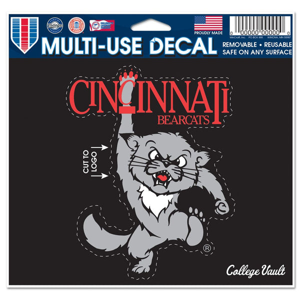 Cincinnati Bearcats /College Vault Multi-Use Decal - cut to logo 5" x 6"