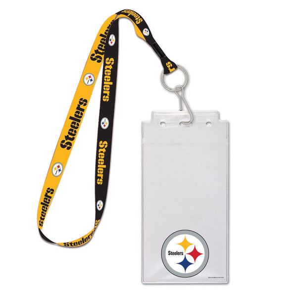 Pittsburgh Steelers Credential Holder w/Lanyard
