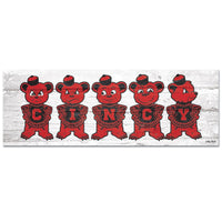 Cincinnati Bearcats /College Vault FAN CAVE Wood Sign 6" x 17"
