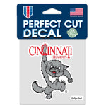 Cincinnati Bearcats /College Vault Perfect Cut Color Decal 4" x 4"