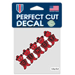 Cincinnati Bearcats /College Vault Perfect Cut Color Decal 4" x 4"