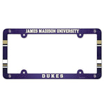 James Madison Dukes Lic Plate Frame Full Color