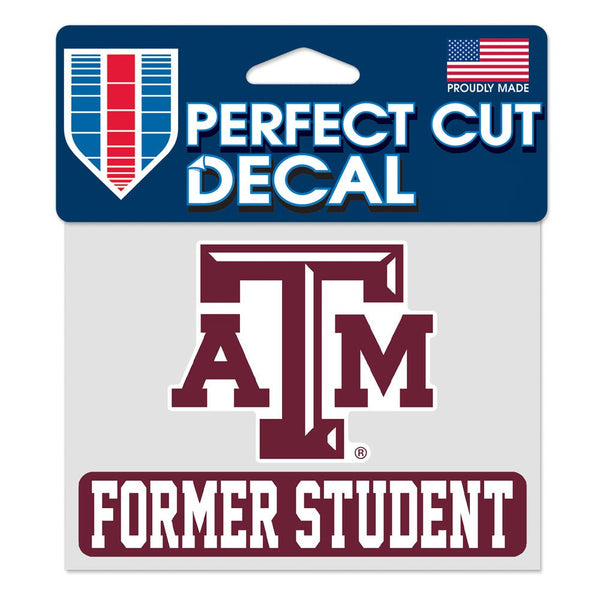Texas A&M Aggies FORMER STUDENT Perfect Cut Color Decal 4.5" x 5.75"