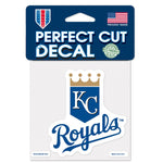Kansas City Royals 2nd Design Perfect Cut Color Decal 4" x 4"
