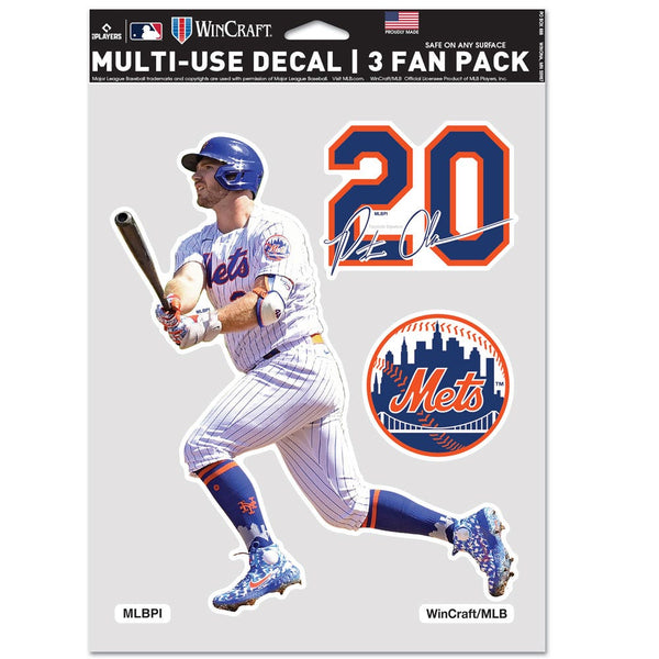 New York Mets PLAYERS CHOICE DIAMOND CLUB(R) Multi Use 3 Fan Pack Pete Alonso