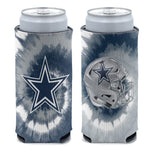Dallas Cowboys Tie Dye 12 oz Slim Can Cooler