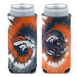 Denver Broncos Tie Dye 12 oz Slim Can Cooler