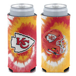 Kansas City Chiefs Tie Dye 12 oz Slim Can Cooler