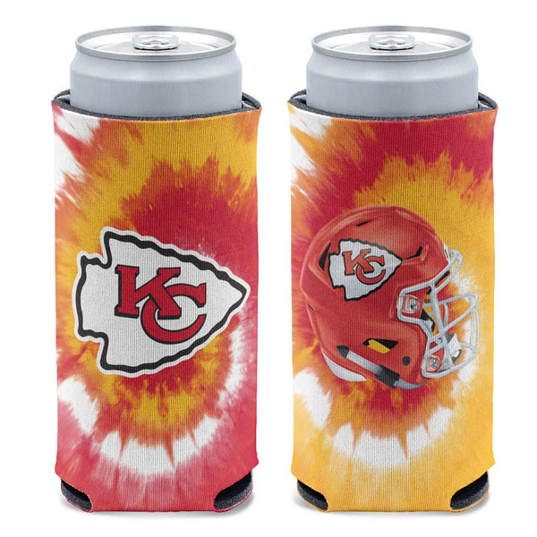 Kansas City Chiefs Tie Dye 12 oz Slim Can Cooler