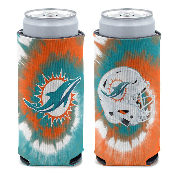 Miami Dolphins Tie Dye 12 oz Slim Can Cooler