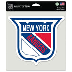 New York Rangers / Vintage NHL Perfect Cut Color Decal 8" x 8"
